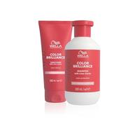 Wella Professionals Shampoing Invigo Color Brilliance pour cheveux colorés fins à normaux et Après-Shampoing - Maintient l'éclat et la protection de la couleur des cheveux - 300 ml + 200ml