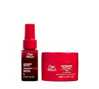 Wella Professionals ULTIMATE REPAIR : Sérum de Nuit Sans Rinçage pour Cheveux Secs et Abîmés + Masque Réparation Profonde et Douceur pour Cheveux Abîmés - Réparateur Anti-Frisottis 95 ml + 150 ml
