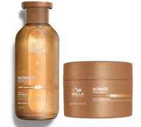 Wella Professionals Ultimate Smooth Shampoo and Mask Bundle for Dry, Dull & Frizzy Hair