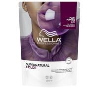 Wella Supernatural Color 4/56 Plum Pop Red 120 g, couleur professionnelle, effet tonalisant naturel, couverture douce et reflets lumineux, effet naturel et uniforme