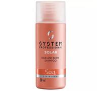 Wella System Solar Sol1 Shampoing Hydratation Estivale Hair And Body 50ml Format Voyage