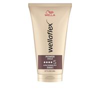Wellaflex Power Hold Gel pour cheveux pour femme jusqu'à 24 heures, tenue ultra forte, doux pour le cuir chevelu, testé dermatologiquement, formule végétalienne, sans silicone, degré d'étanchéité 5