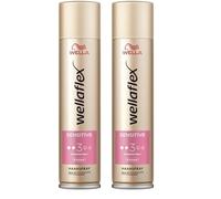 Wellaflex Spray pour cheveux Sensitive pour femme - Tenue forte jusqu'à 48 heures - Sans parfum - Doux pour le cuir chevelu - Testé dermatologiquement - Formule végétalienne - Degré de tenue 3-250
