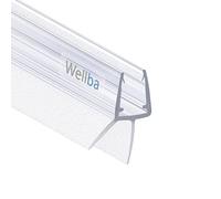 Wellba Joint de douche pour porte de douche (1x100cm) et cabines de douche avec une épaisseur de verre de 6 mm, 7 mm ou 8 mm - Joint de protection contre les chocs - Utilisation universelle