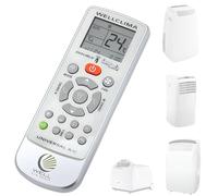 Wellclima® télécommande pour climatiseurs Portables Olimpia Splendid, Compatible avec Dolceclima et Autres, Guide Facile Inclus avec liste des modèles et Code dédié, Lampe LED, élégante, réutilisable