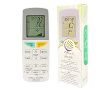 Wellclima Télécommande Universelle pour Climatisateurs Daikin, Compatibilité Garantie, Design Similaire à l'Original, Jusqu'à 5 Vitesses de Ventilateur, Instructions en 6 Langues, Assistance Directe