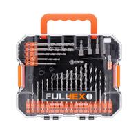 Wellcut WC-DB49HU Coffret de 49 forets hexagonaux et tournevis avec porte-embout à changement rapide