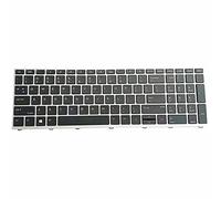 WELLDOER Clavier d'ordinateur portable bien testé pour 650 650 G5 L00739-001 L09593-0 450 G5 455 G5 470 G5 Clavier de jeu rétroéclairé Version américaine Clavier de remplacement Noir pur