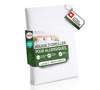 Welldora 2 Housses Protège-Oreiller Anti-Acariens 40x60 Première Qualité