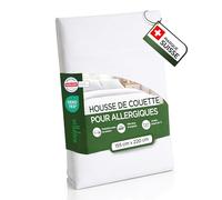 Welldora Housse Protège-Couette Anti-Acariens 155x220 Première Qualité | Testé dermatologiquement | Anti-acariens & punaises de lit | Oeko-Tex | Lavable 95°C | Housse couette premium | Marque suisse