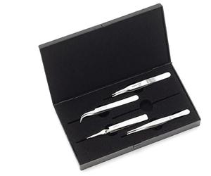 Weller 3400TSMDU Erem SMD Lot de 4 Pincettes Universelles en Acier Inoxydable