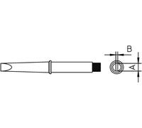 Weller 4CT5B7-1 Panne de fer à souder forme de burin, droite Taille de la panne 2.4 mm Contenu 1 pc(