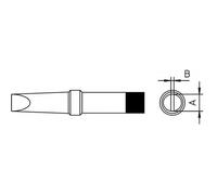 Weller 4PTB7-1 Pointe À Ciseau Pour Fer À Souder 370°C 2.4 x 0.8mm