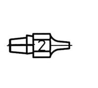 Weller DX 112 Buse d'aspiration Taille de la panne 1 mm Longueur de la panne 23 mm Contenu 1 pc(s)