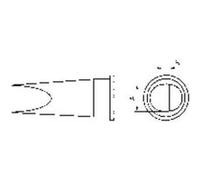 Weller LHT-E Panne de fer à souder forme plate Taille de la panne 6.7 mm Contenu G