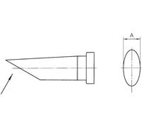 Weller Panne de fer à souder LT-CC ronde bideautée 3,2 mm – 1 pc