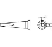 Weller LT-L Panne de fer à souder forme de burin, longue Taille de la panne 2 mm Contenu 1 pc(s)