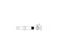 Weller – Pointe de fer à souder PT B7 – 2,4 mm – Forme biseautée – Pack 1