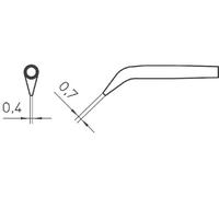 Weller RTW2 Panne de fer à souder forme ronde, biseautée 45° Taille de la panne 0.7 mm Contenu 1 pc(s)