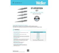 Weller Set de pannes forme de burin, forme ronde, forme pointue Contenu 1 set