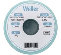 Weller T0051402699 Fil À Souder Sans Plomb 100g 1mm Bobine Sn0.6Cu0.05Ni