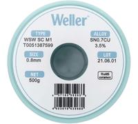 Weller - Tain à Souder séns Plomb Sn0,7cu 0.8 Mm Wsw Sc M1 Bobine 500 G W38129
