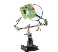 Weller Troisième main WLACCHHB-02 – main libre avec loupe et 2 pinces crocodiles pour soudure