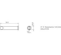 Weller XT-E Panne de fer à souder forme de burin Taille de la panne 5.9 mm Longueur de la panne 35 mm Contenu 1 pc(s)