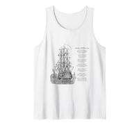 Wellerman Chanson avec Bateau Vintage Motif mer Shanty Débardeur