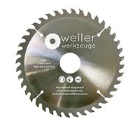 WELLERWERKZEUGE Lame de scie circulaire professionnelle HM - 165 x 20 mm - 40 dents - Pour bois, plastique, aluminium - Convient pour scie circulaire sans fil - Scie à table Dewalt Makita