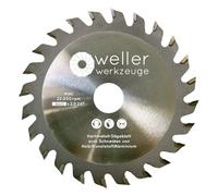 WELLERWERKZEUGE Lame de scie circulaire professionnelle HM 85 x 15 mm 24 dents pour scie circulaire Makita ou Bosch
