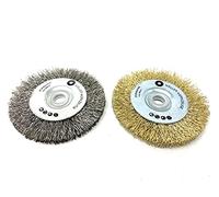 Wellerwerkzeuge Lot de 2 brosses métalliques pour meuleuse d'angle Bosch GWS 10,8 12 V 76 accessoires