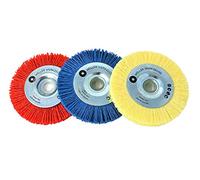 WELLERWERKZEUGE | Lot de 3 brosses en nylon pour Bosch GWS 10,8 12 V 76 Accessoires en acier inoxydable et disques abrasifs pour bois
