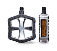 Wellgo Komfort-Pedale XL Pédale de vélo Argent, Noir