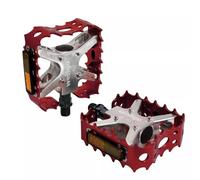 Wellgo Old School BMX MTB Bear Trap 1/2" Bicycle Pedals, Red, WE3041
