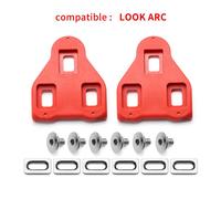 Wellgo-Pédales De Vélo Avec Plateau De Verrouillage,Accessoires Rc7,Chaussures De Vélo De Route Noires Et Rouges,Attelle Compatible Avec Éventuelles D Et Look - Type Rc5 Red 9 Degree