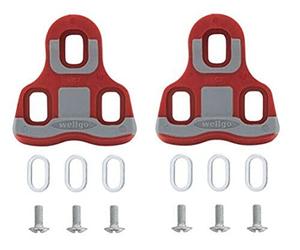 Wellgo plateforme cales lOOK keo compatible rC - 6° - 7B-rouge