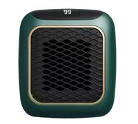 WellHeater Heizer - Radiateur Électrique Portable Économique | Réduction des Coûts de Chauffage, Protection Surchauffe et Anti-Basculement (Gris, 1 Pièce) (Vert,400W)