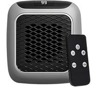 WellHeater Heizer - Radiateur Électrique Portable Économique | Réduction des Coûts de Chauffage, Protection Surchauffe et Anti-Basculement (Gris, 1 Pièce) (Gris,800W)