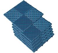 WellHome Lot Sol (terrasse, Piscine, Camping, extérieur), Couleur Bleue ROMBO 38,5 x 38,5 cm. et 1,7 cm. 1 m² : 6 Dalles de Jardin