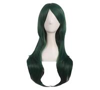 WELLHY 28 70 cm de Longs Cheveux bouclés se termine Perruque Cosplay Costume (Rose) Coser Perruque (Couleur : Peachblow) (Color : Pine Green)