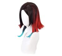 WELLHY Anime Demon Slayer: Kimetsu no Yaiba Enmu Cosplay Perruque Jeu de rôle coloré Couleur 28 cm KEEBON Coser Perruque