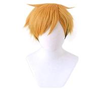 WELLHY Cosplay Perruque Anime Haikyuu!!Atsumu Miya Osamu Miya Cosplay Perruque Courte Haikyu Fibre résistante à la Chaleur Cheveux + Bonnet de Perruque Anime fête Jeu de rôle Adultes for Coser
