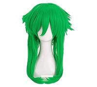 WELLHY Cosplay Perruque Vocaloid Megpoid Gumi Cosplay Perruque Anti-Alice Herbe Vert résistant à la Chaleur Perruque de Cheveux synthétiques + Bonnet de Perruque for Coser
