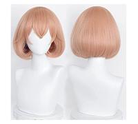 WELLHY Hinata Tachibana Anime Cosplay Perruque Cheveux for Halloween Party Orange Perruque Courte (Hinata Tachibana) Coser Perruque