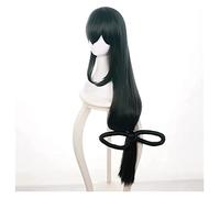 WELLHY Linna Asui Tsuyu My Hero Academia Perruque Cosplay Perruque Longue Droite Naturelle Anime Perruque for Halloween fête noël Carnaval Coser Perruque