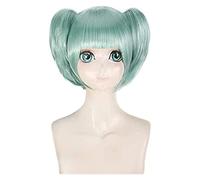 WELLHY Perruque Cosplay Anime Assassination Classroom Kayano Kaede Ponytails Perruque Courte Costume Cosplay Ansatsu Kyoushitsu Cheveux Résistant À La Chaleur Femmes Perruques for Coser