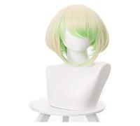 WELLHY Perruque Cosplay Anime Cosplay Perruque Mad Burnish Promare Lio Fotia Perruque Beige Vert Femme Perruque Cheveux Courts Anime Perruque Utilisé for Comic Con et Halloween Party for Coser