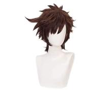 WELLHY Perruque Cosplay Anime Perruque Cosplay 's Bizarre Adventure Joseph Joestar Brun Cheveux Courts Comic-Con Noël Carnaval Halloween Fête Vie Quotidienne Hommes et Femmes Mode Perruque for Coser
