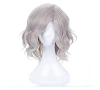 WELLHY Perruque Cosplay Edmond Dantes Anime Cosplay Fate Grand Order Hommes Perruque Courte Bouclée Perruque Cosplay Anime Perruque Résistant À La Chaleur Perruques Synthétiques Halloween for Coser